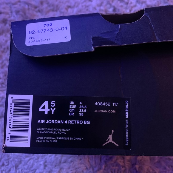 Air jordan retro 4 Bg